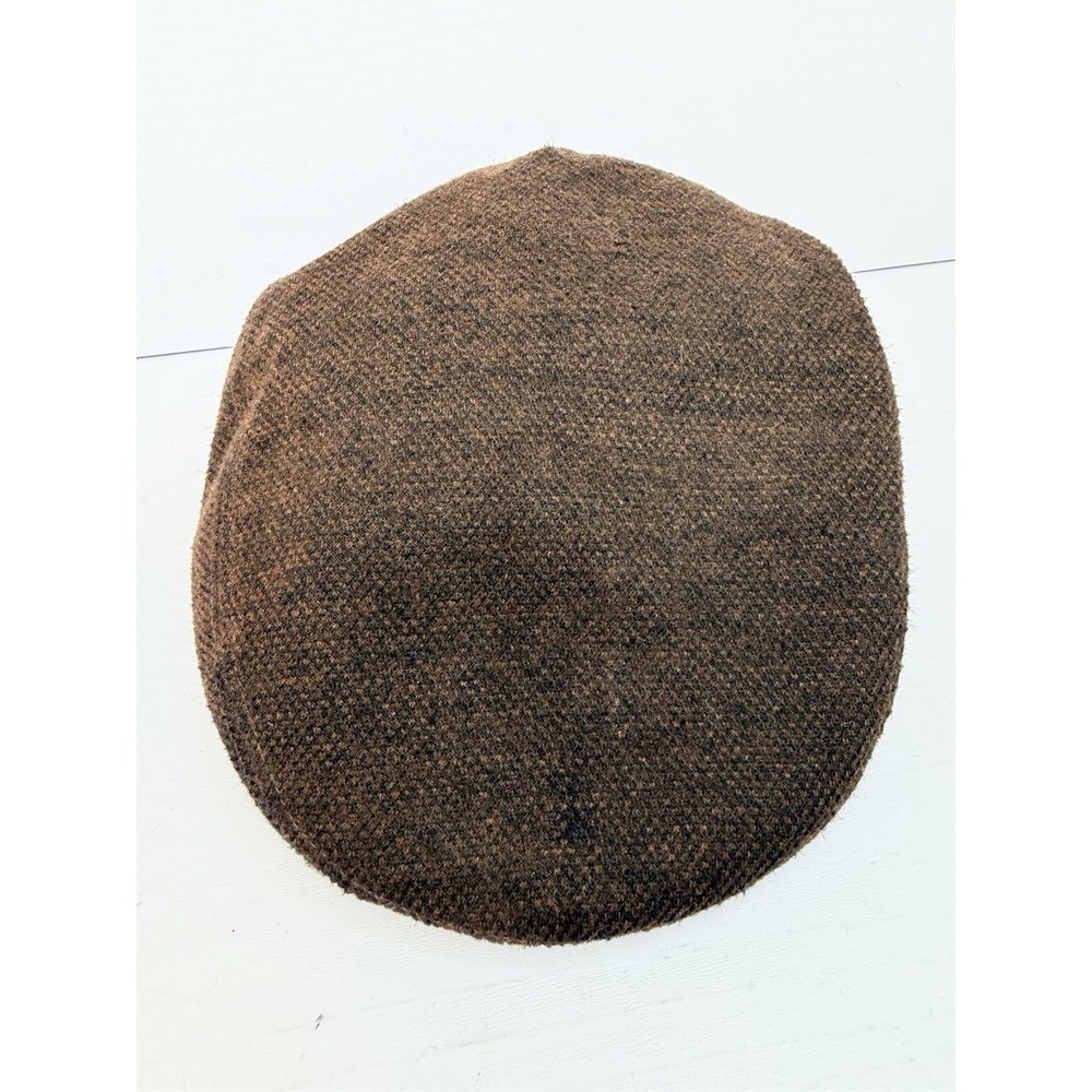 Banana Republic Brown Tweed Newsboy Flat Cap Hat Mens Womens Size S/M